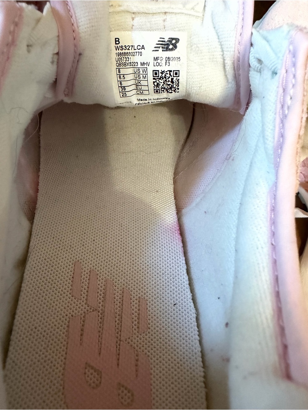 New Balance Pink Lace Casual Sneakers - Picture 3 of 5